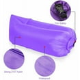 thumbnail image 3 of Sofá inflable, hamaca inflable, sofá inflable de aire, paquete portátil de silla inflable para viajes, campamentos, caminatas, piscinas y partes de playa - Violeta, 3 of 5