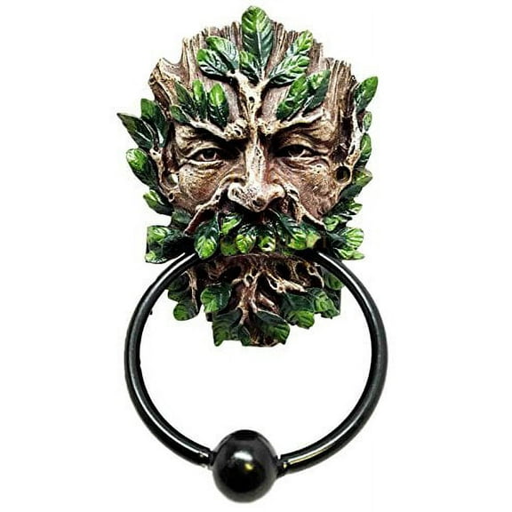 Atlantic Collectibles Whispering Spirits of Greenman Forest Deity Decorative Door Knocker Figurine