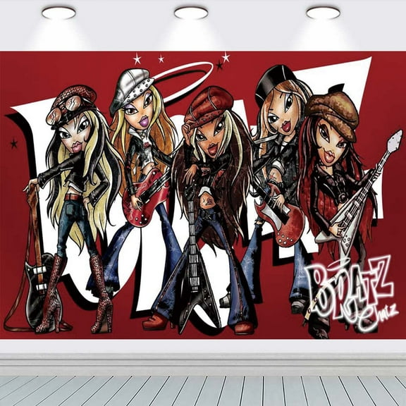 bratz Backdrop Banner Party Supplies Poster Movie Theme Background for Photography Birthday Decorations