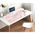 thumbnail image 2 of Extended Gaming Mouse Pad(35.4x15.7 in), Large Desk Pad Laptop Computer Keyboard Mat Waterproof Desk Decor Writing Pad for Work, Game, Office, Home - Pink Fluid, 2 of 6