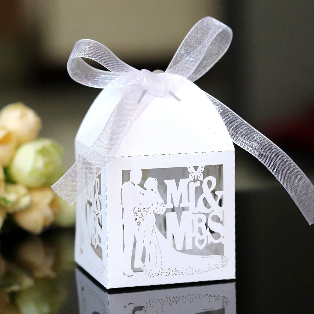Buy Sanwood 20Pcs Cutout Butterfly Candy Boxes Mr Mrs Wedding Party
