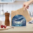 thumbnail image 2 of Yayeee Napkin Holder for Table Set of 2 Kitchen Paper Tissue Organization, Night Floating Whale, 2 of 8