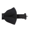 thumbnail image 2 of Sandro Men's Argent Knitted Bow Tie, One Size, 2 of 2