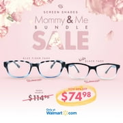[35% Off] Screen Shades Mother's Day Bundle - Blue Light Blocking Computer Glasses - SS201 Grey/Blue & SS501 Black Fade - UV Protection - Relieve Eye Strain and Prevent Headaches From Device Use and Gaming