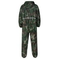 thumbnail image 4 of Manyakai Men's One Piece Jumpsuit Reflective Rainseal Waterproof Windproof Hooded Coverall Rain Coat Camouflage 180/XXL, 4 of 6