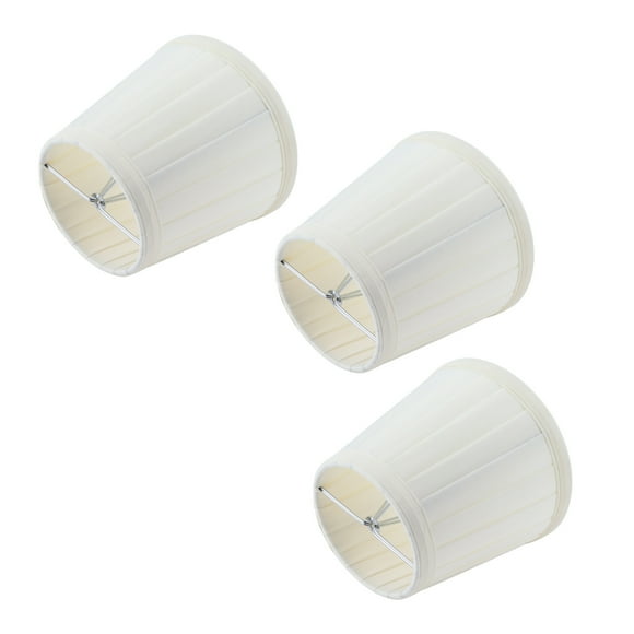Fabric Lampshade, White Chandelier Lampshade for E14 Caliber for Candle Chandelier