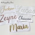 thumbnail image 2 of 2 pegatinas con nombre personalizadas, pegatinas con nombre personalizadas, globos, calcomanía de vinilo para decoraciones de bodas, cumpleaños, baby shower y fiestas, 2 of 5
