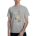thumbnail image 1 of Silly Goose On The Loose Men's Basic Short Sleeve T-Shirt Gray 3X-Large, 1 of 5