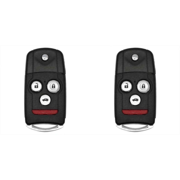 Eye4Techs Replacement Flip Key Fob for Acura TL 2012 FCC MLBHLIK-1T MLBHLIK1T Part Number 35113-TK4-A00 35113-TK4-A10 - 2 Pack
