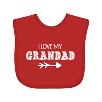 Inktastic I Love My Grandad with Arrow Boys or Girls Baby Bib