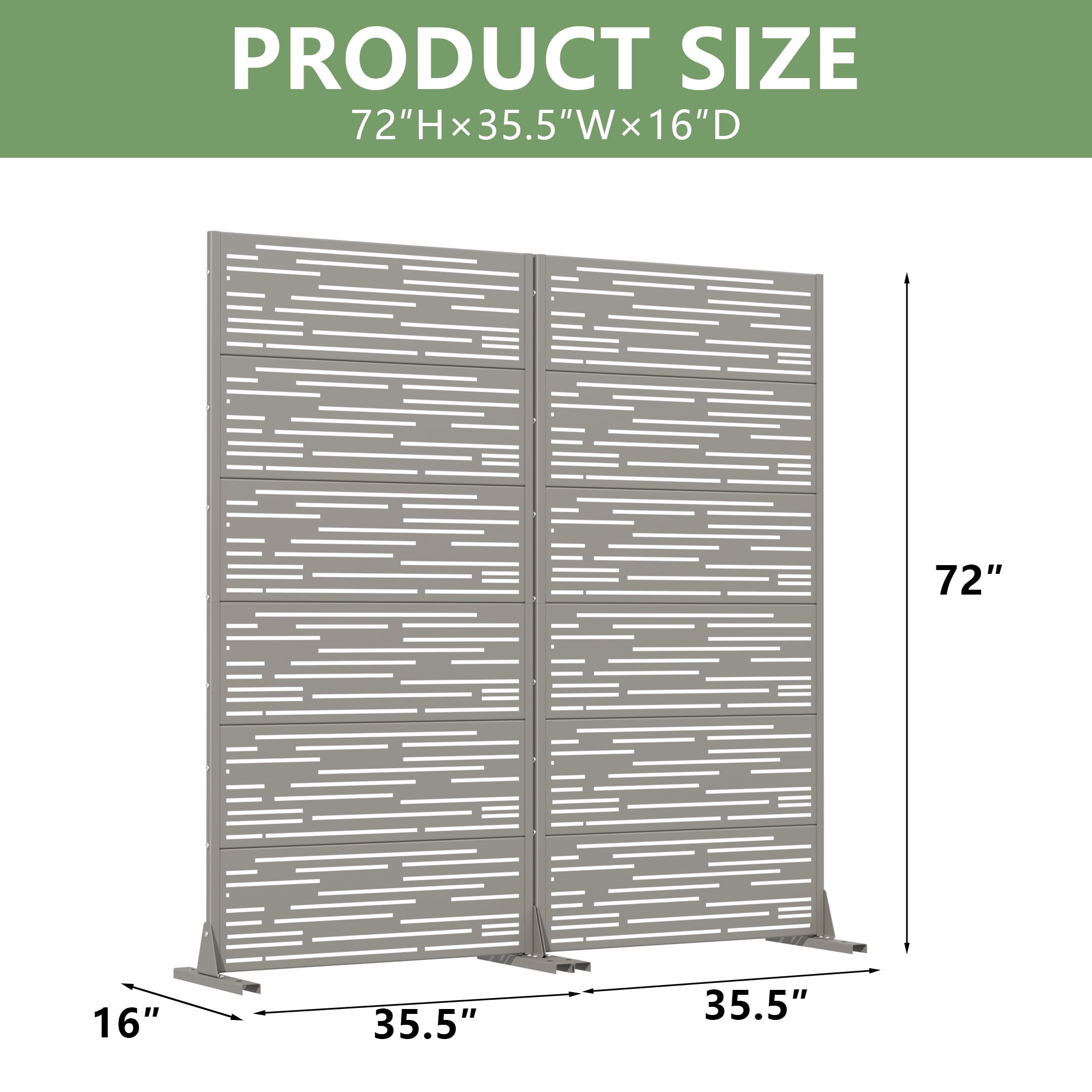 Metal Privacy Screen Panel Pattern