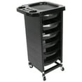 thumbnail image 3 of Salon Rolling Cart, Hairdressing Cart   Rolling 5-Layer  For Barber Shop For Beauty Salon, 3 of 8