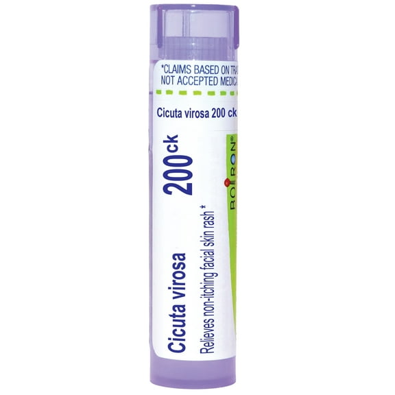 Boiron Cicuta Virosa 200CK, Homeopathic Medicine for Non-Itching Facial Skin Rash, 80 Pellets