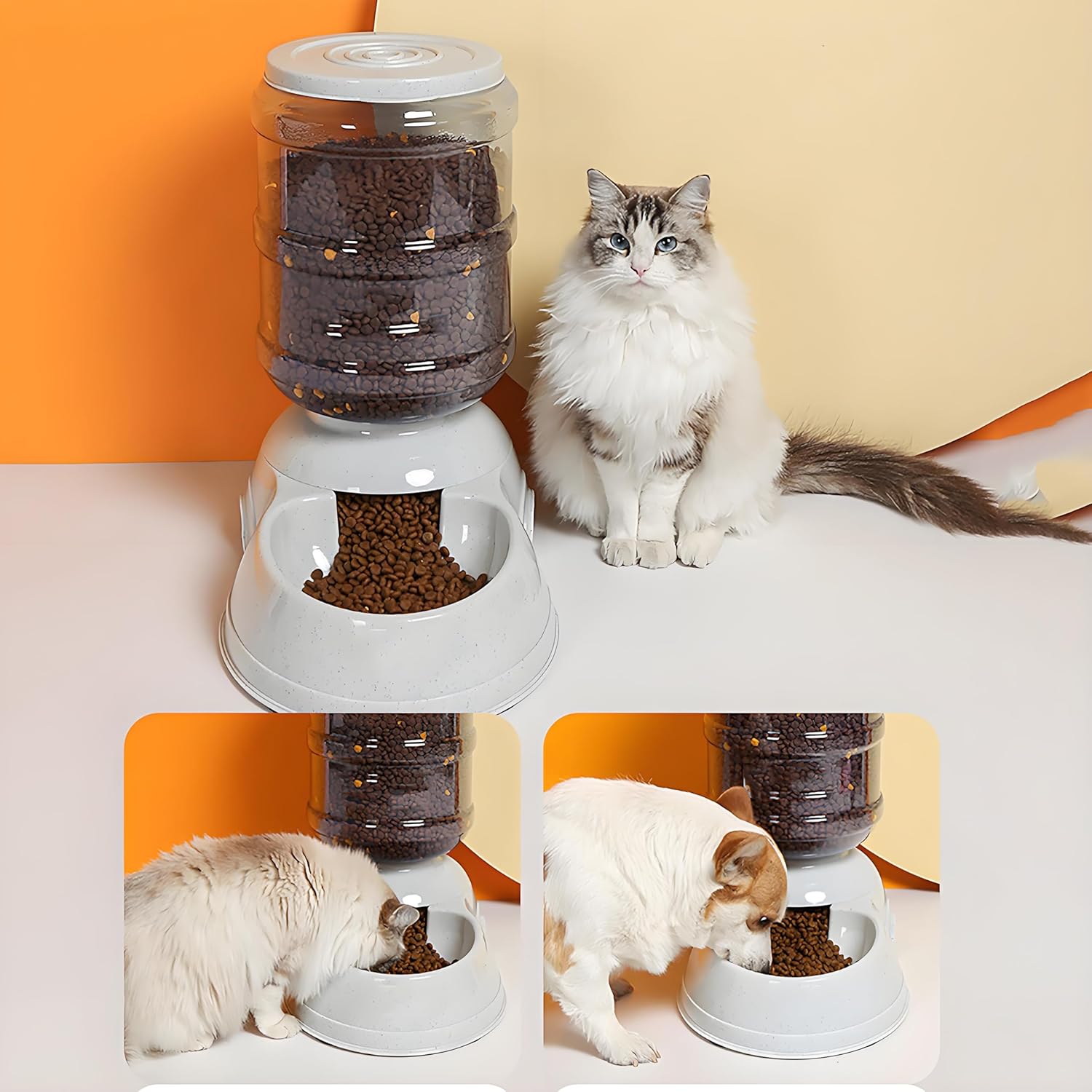 Pet Water Dispenser Station for Large Dogs and Cats,3 Gallon/11L Gravity Automatic Feeder, Cat Dog Water Fountain, Dog Water Bowl Dispenser,Large Breed Dog Drinking Fountain