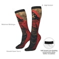 thumbnail image 4 of Xecao Vintage Rose Scepter Skull Print Compression Socks for Both Men And Women for Running, Travel, Flight, Nurse, 4 of 6