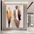 thumbnail image 2 of Original abstract handmade oil painting male. 100% handmade, modern simple decoration, room decoration,203*152cm (80*60) inches, unstretched frameless, 2 of 5