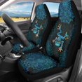 thumbnail image 2 of Uorisanigo Boho Frog Car Seat Covers Front Seats Anti-Slip Back Fabric Waterproof Car Seat Cover Easy to Install Stretch Polyester Fabric Cover Universal Fit for Most Vehicle, 2 of 7