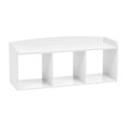 thumbnail image 1 of 595904 IRIS Banc de Rangement Compartimenté en Bois pour Enfants 3 Personnes, Blanc, 1 of 4