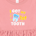 thumbnail image 4 of Inktastic I Got My 1st Tooth with Cute Tooth Baby Girls Baby Dress, 4 of 5