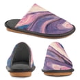 thumbnail image 4 of IAUYY Memory Foam House Slippers Suitable for Both Men and Women. Comfortable, Anti-Slip Plush Flat-Bottomed Slippers The Best Holiday Gift Swirls Of Pink and Purple, 4 of 9