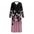 thumbnail image 6 of Psesaysky Christmas Dinosaur Snowman Print Nightgowns for Women Button Down Soft House Dress Warm Long Sleeve Night Gowns Comfy Sleepwear Winter Loungewear, 4XL, 6 of 7