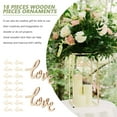 thumbnail image 4 of WASHWEPE 18Pack Letter for Wall Decor Natural Wood Color Crafting for Festival Decorations, 4 of 7