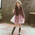 thumbnail image 4 of Vêtements pour Enfants Automne Hiver 2021 Robe de Princesse pour Fille Robe de Fête Printemps Décontractée Manches Longues Robe en Dentelle Robe Chaude pour Filles, 4 of 7