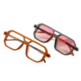 thumbnail image 5 of Gafas de sol de moda con forma de caja Gafas de sol para fotografía callejera populares Gafas antiazules de tendencia para mujer, 5 of 5