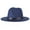 Blue, variant on Eoperou British Style Jazz Cap Breathable Wearproof Pure Color Fedora Hat for Daily Wear