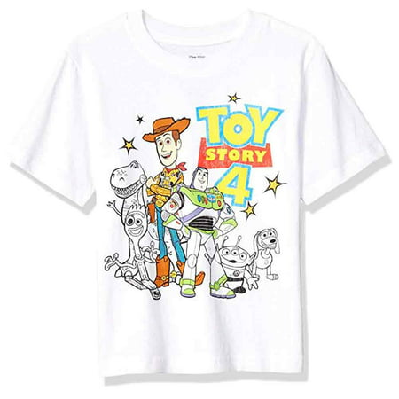 Toy Story 4 Little Boys (4-7) Short Sleeve Cotton Tee,