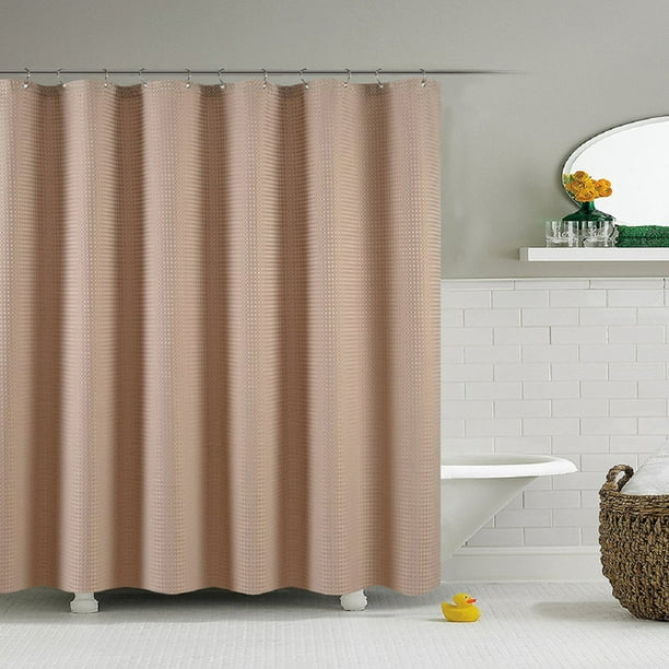 Goory Waterproof Bathroom Shower Curtain Panel Solid Color With Hooks 71 X71 Com Goory Waterproof Bathroom Shower, Solid Color Shower Curtains