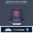 thumbnail image 5 of FORMRS Unisex School Backpack 17" Student Travel Bag with Laptop Compartment, Night Neon Road, 5 of 7