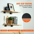 thumbnail image 4 of KFFKFF Shelf Support, Dimensions 10”L x 4”W x 1.6”H, Set of 6 Robust Floating Shelf Supports, Shelf Holders, Matte Black L Shaped Shelf Support, 5mm Thick Steel, Capable of Holding Up to 160 lbs, 4 of 9