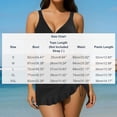 thumbnail image 3 of Ashirexll Women's Bikini Swimsuits High Waisted V-Neck Drawstring Adjustment Gathering Bikinis Solid Color Casual Beachwear, 3 of 7