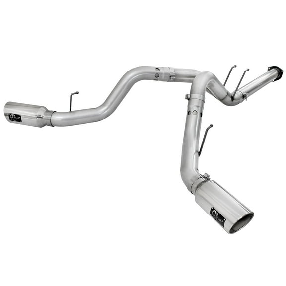 aFe Atlas Exhaust 4in DPF-Back Exhaust Aluminized Steel Polished Tip 11-14 ford Diesel Truck V8-6.7L Fits select: 2011-2014 FORD F250, 2011-2014 FORD F350