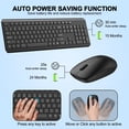thumbnail image 3 of Combo de teclado y ratón inalámbricos EDJO de tamaño completo de 2,4 G (paquete de 2), 3 of 7