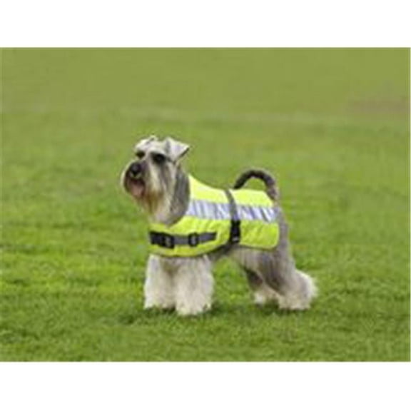 American Pet Diner 100DFHV014 Flectalon Dog Jacket Hi-Viz 14 in.