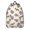 Saint Bernard and, variant on Boston Terrier and Floral Orange Pattern Backpack for School, Cute School Bag with Adjustable Shoulder Straps and Padded Back, 15.7"x11.8"x5.5"