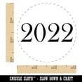 thumbnail image 2 of 2022 Old Timey Font Self-Inking Rubber Stamp Ink Stamper - Yellow Ink - Small 3/4 Inch, 2 of 7