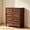Brown, variant on Buildhom Farmhouse 5-Drawer Dresser, Rustic Wood Chest with Solid Feet for Bedroom, Blue