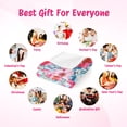 thumbnail image 6 of Flannel Fleece Throw Blanket, Soft Large Throw Blanket, Lightweight Cozy Plush Throw Blanket Fit Sofa Bed, 40"x50", Florals, 6 of 7