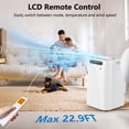 thumbnail image 6 of Lcxmtv 12000 BTU Portable Air Conditioner, 3-in-1 AC Unit, Dehumidifier and Fan for Rooms up to 500 Sq. Ft. – Includes Window Kit, Backlit Remote & 24H Timer, 6 of 10