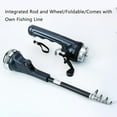 thumbnail image 3 of Outdoor Fishing Gear Blissfish Folding Fishing Rod and Reel Travel Fishing Rod with Built-In Reel and 80m Line for Anglers and Adventurers, 3 of 8