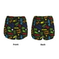 thumbnail image 4 of Disketp Pixel Game Print Women's Shorts Workout Shorts for Athletic Gym Running Shorts with Phone Pockets Medium, 4 of 8