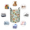 thumbnail image 4 of Sikiie Mushroom House Insect Frog Print Round Dirty Clothes Basket, Waterproof Standing Foldable Storage Basket, for Laundry Room, Bedroom, Bathroom Storage-Small, 4 of 6