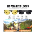 thumbnail image 3 of Lentes De Sol Polarizados Hombres Protección Uv400 2 Piezas Belug Negro, Amarillo, 3 of 4