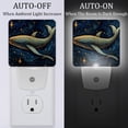 thumbnail image 2 of Whale LED Square Night Lights - Bright, Energy-Efficient Luminaires for Tranquil Nights - Set of 2, 200 Characters, 2 of 6