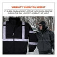 thumbnail image 3 of Ergodyne unisex adult Non-certified Hi-vis - Non Certified Hi Vis Bomber Jacket Quilted, Black, Small US, 3 of 6