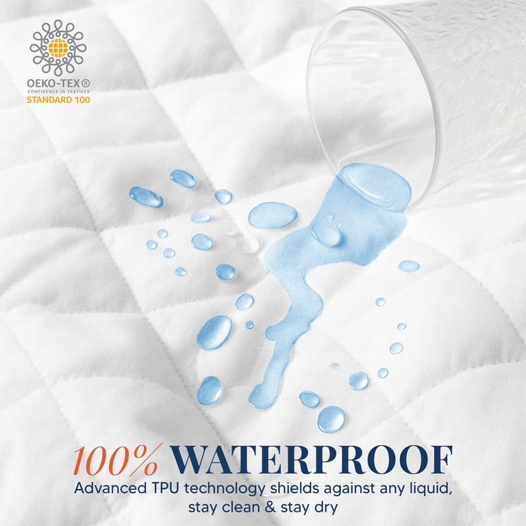 Lux Decor Collection Twin Waterproof Quilted Mattress Pad photo 2