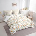 thumbnail image 3 of Homewish Spring Flower 7pcs Bedding Comforter Set,Country Flower Floral Queen Bedding Sets,Beige Orange Green Queen Sheet Sets For Girl Kids,Breathable Home Decor Reversible, 3 of 8